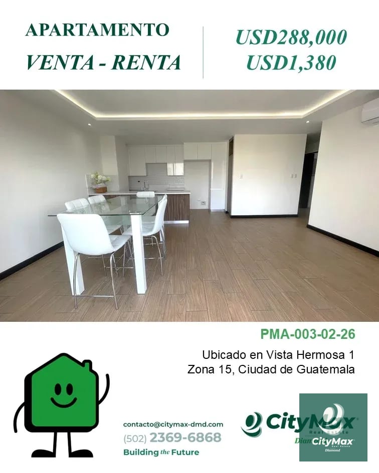 Apartamento en Venta y Renta en Zona 15 Ciudad de Guatemala — Apartamento en Alquiler en Zona 15, Guatemala, Ciudad — foto 1 de 17