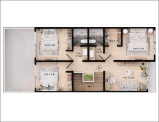 Linda Casa Nueva en Venta 3 Hab Zona 16 Laureles de San Isidro — Casa en Venta en Zona 16, Guatemala, Ciudad — miniatura 8 de 17