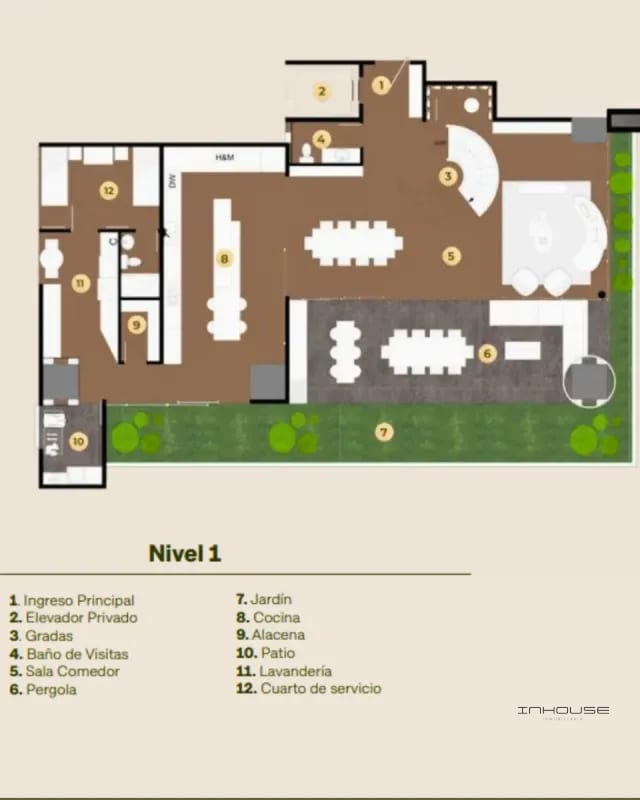 Apartamento en Venta Zona 10, Giardino en Nivel Alto — Apartamento en Venta en Zona 10, Guatemala, Ciudad — foto 3 de 9