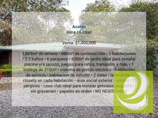 Casa en Venta en Acatán zona 16 cdad — Casa en Venta en Acatan, Altos de Narbona, Zona 16, Guatemala, Ciudad — miniatura 9 de 10